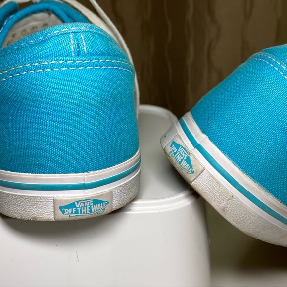 Vans Authentic Era Blue Women's 8 Skate Shoes Blue Low Top Lace Up Canvas - Picture 9 of 14